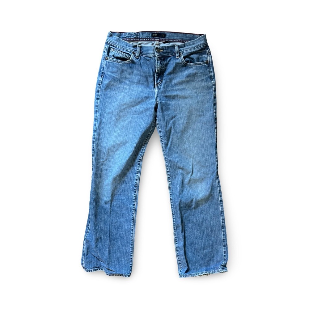 J.Crew Vintage 100% Cotton Straight Leg Jeans Medium Wash Made in USA Size 8
